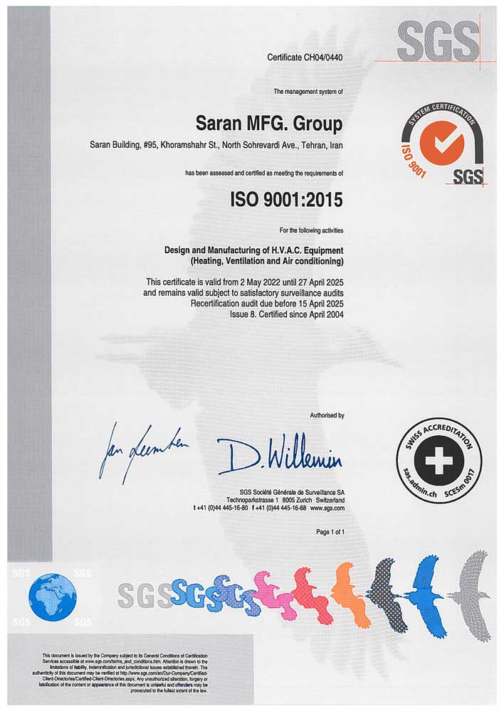 Saran ISO 9001 2015
